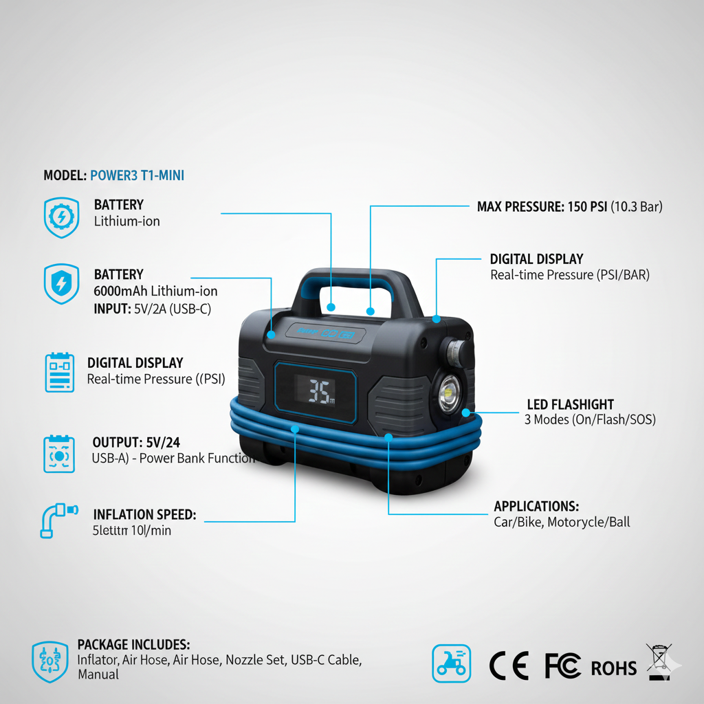 Portable Tyre Inflator