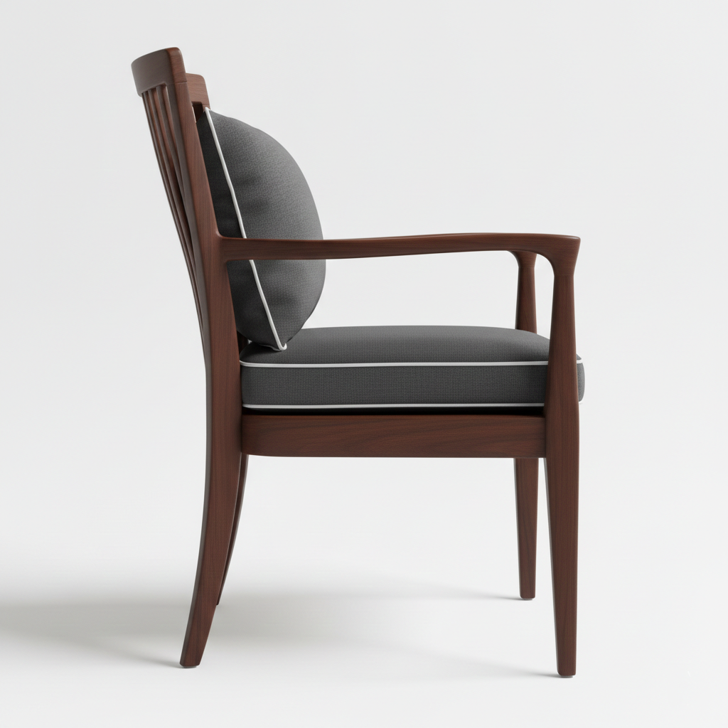 Classic Cushioned Armchair