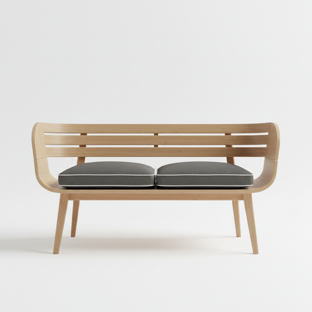 Cushioned Patio Bench