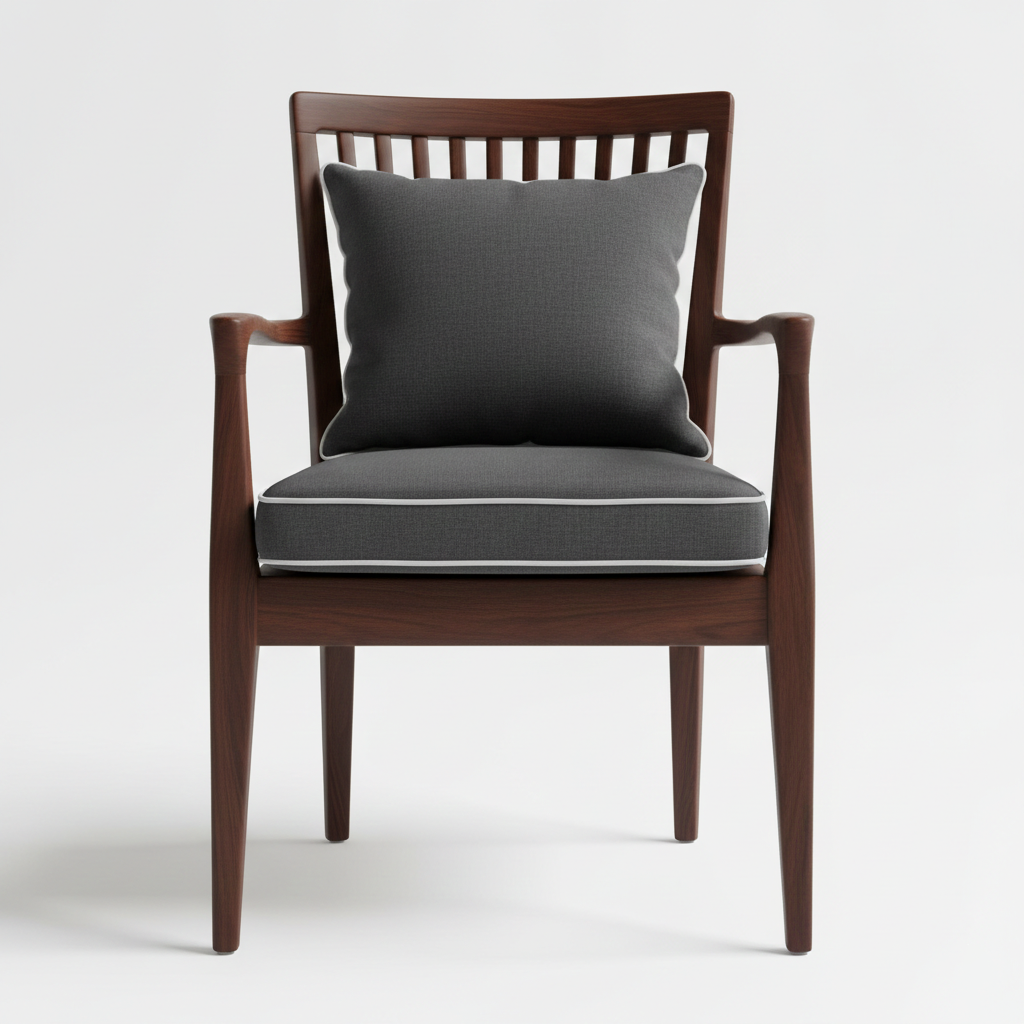 Classic Cushioned Armchair